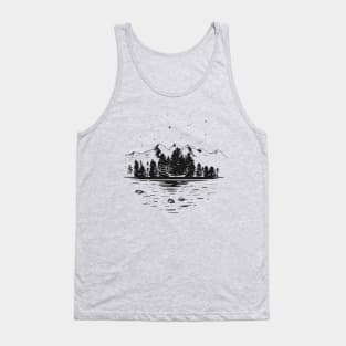 Night in the forest Tank Top